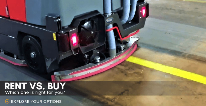 floor sweeper rental vs buying new