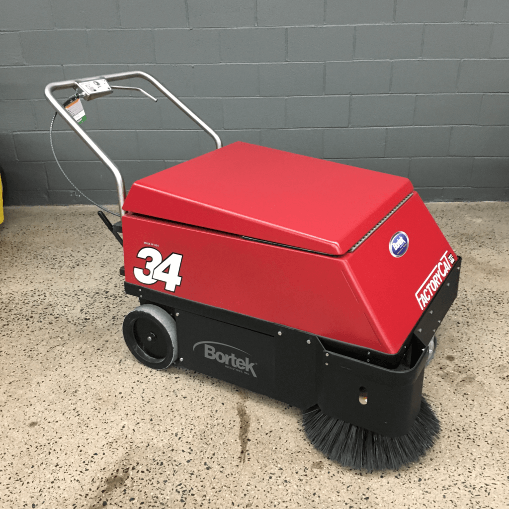 Factory Cat Model 34 Floor Sweeper Bortek Industries, Inc.