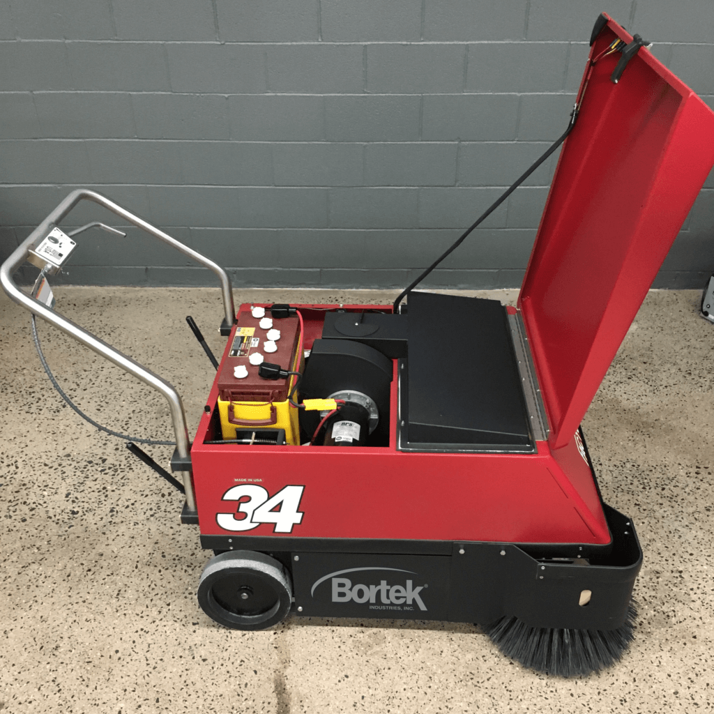 Factory Cat Model 34 Floor Sweeper Bortek Industries, Inc.