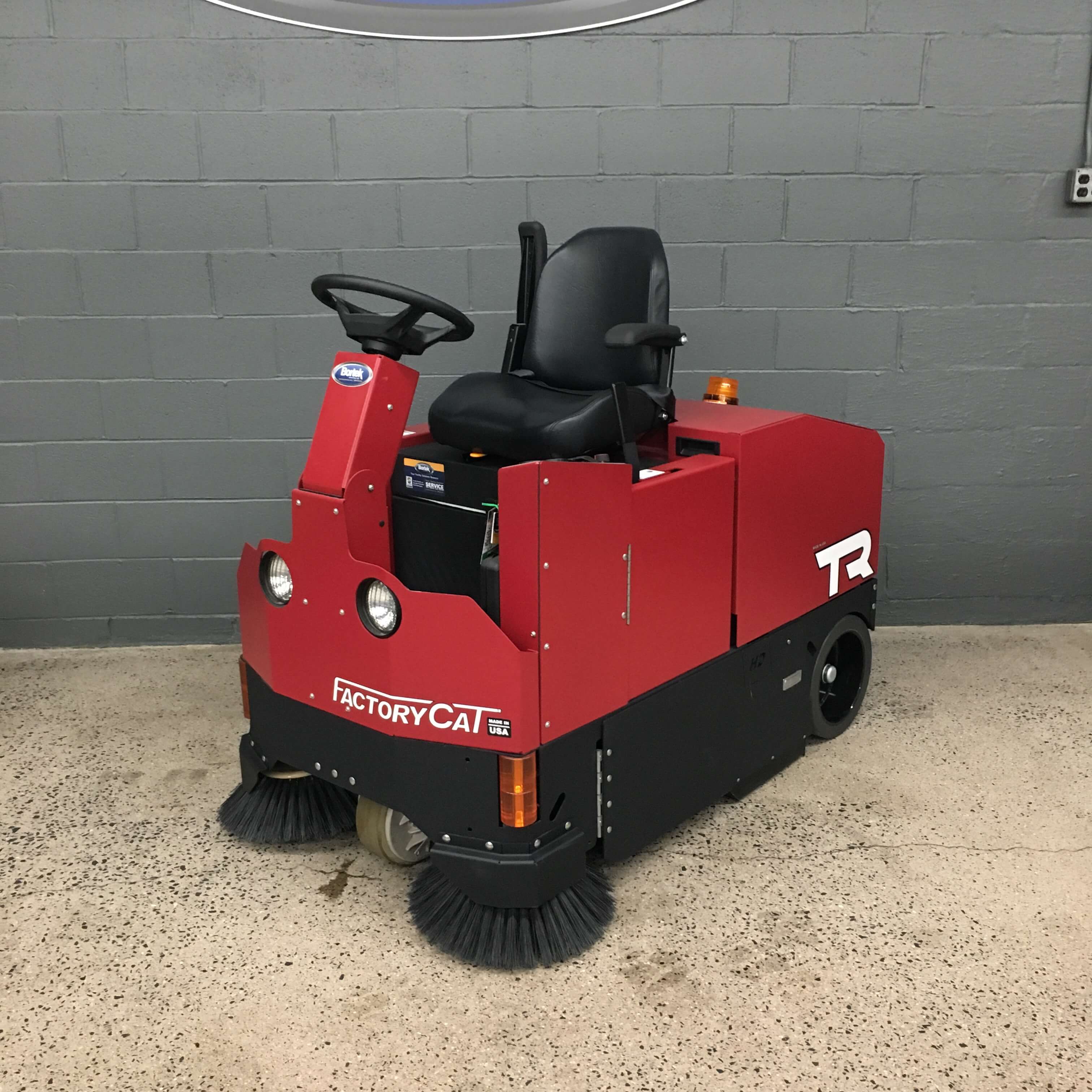 Factory Cat Model TR Floor Sweeper Bortek Industries, Inc.