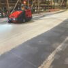 PowerBoss Armadillo 10X Sweeper Cleaning Sawdust