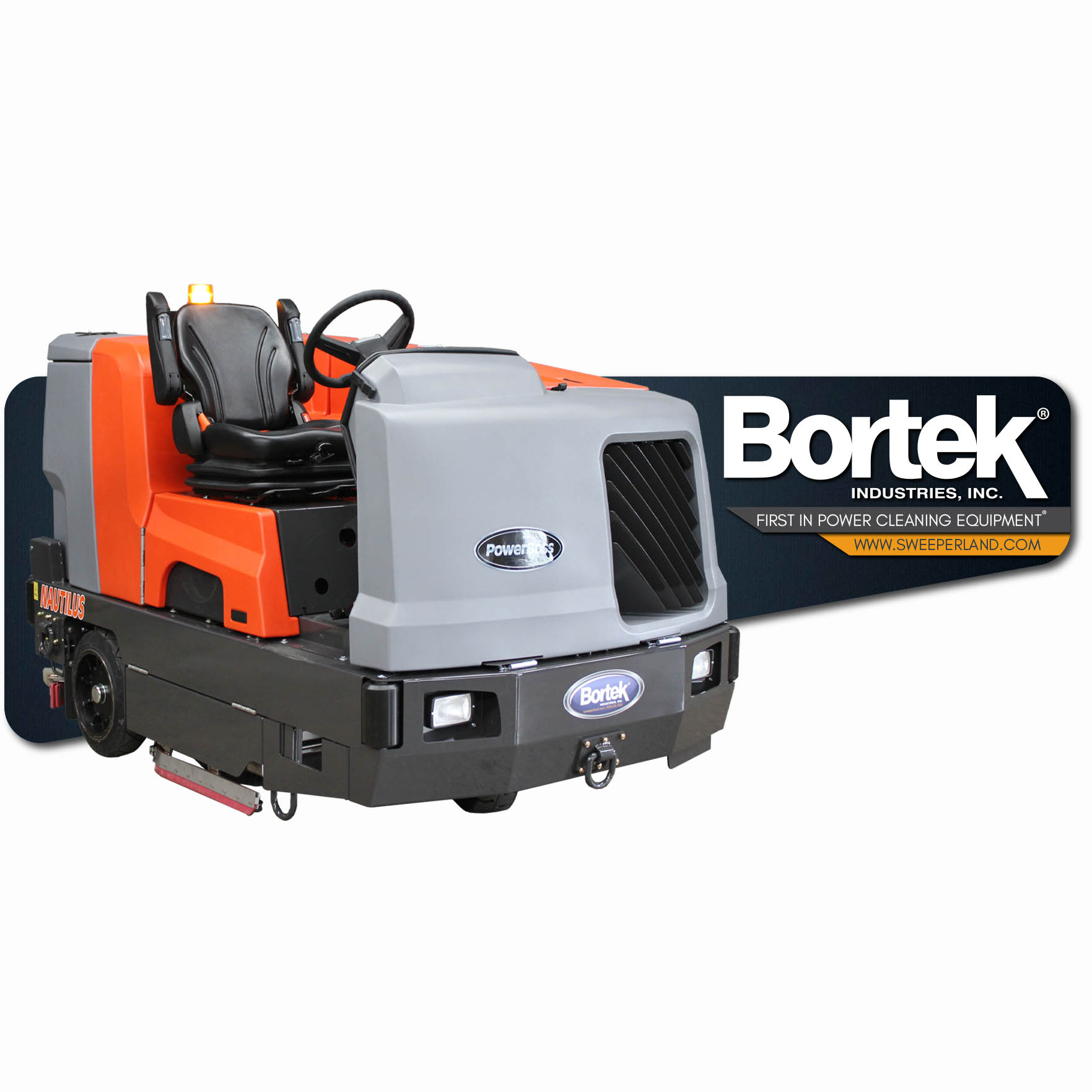 PowerBoss Nautilus Scrubber/Sweeper - Bortek Industries, Inc.