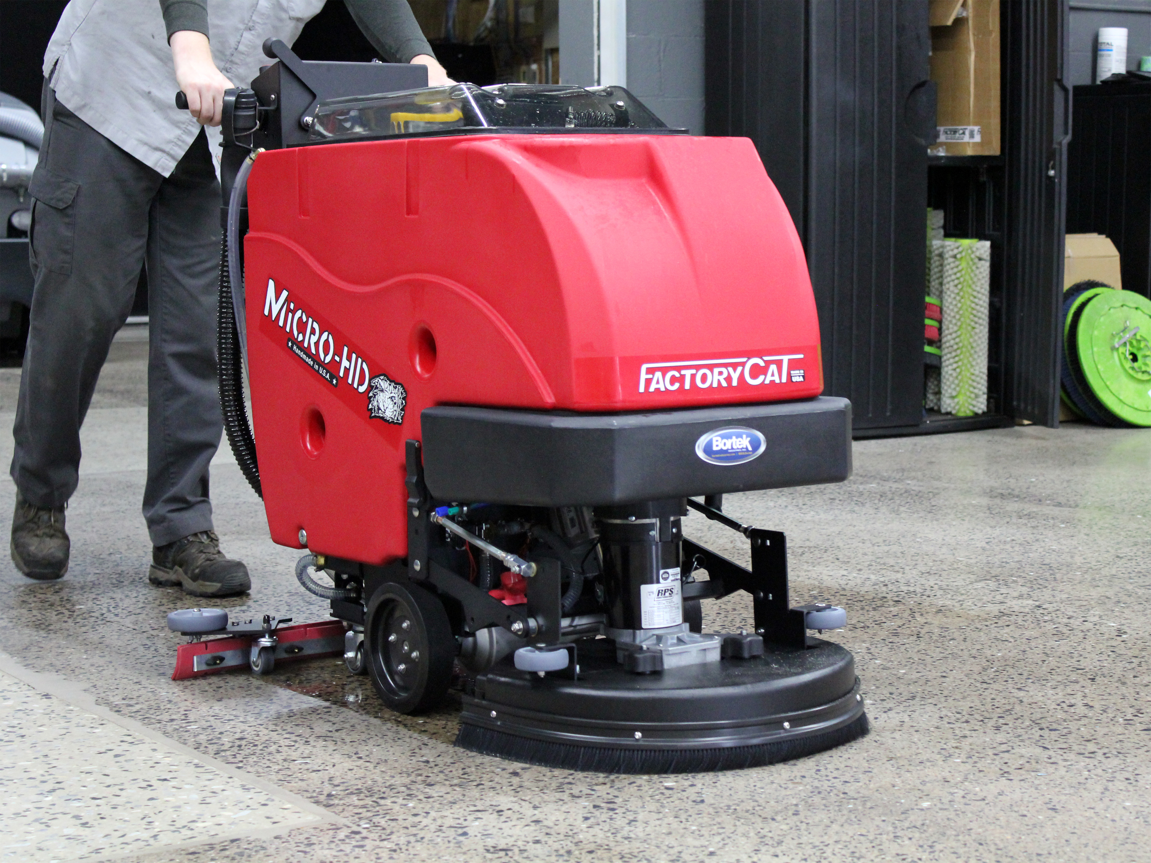 Factory Cat Mini HD Floor Scrubber Bortek Industries, Inc.