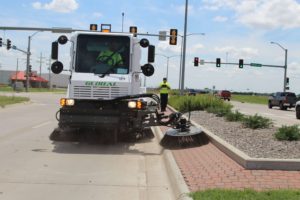 Global M3 Street Sweeper Fully Articulating Broom - Bortek Industries, Inc.