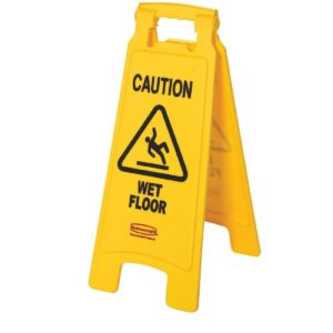 caution wet floor sign