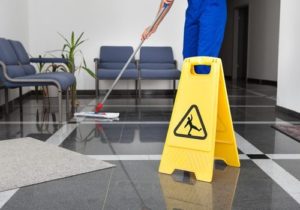 cleaning tile floors