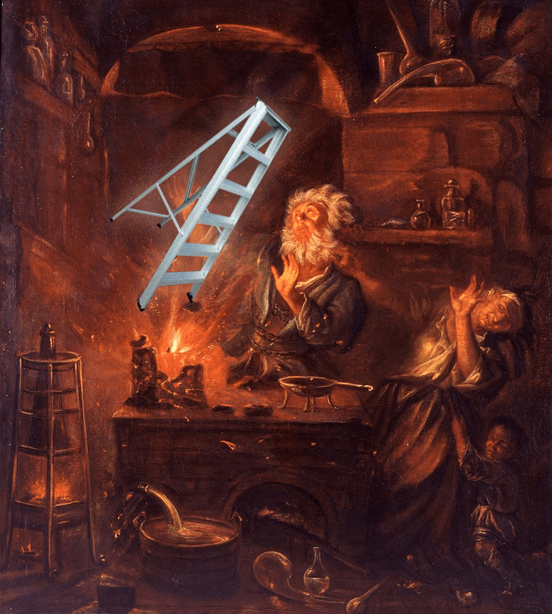 Alchemist creates durable metal ladder