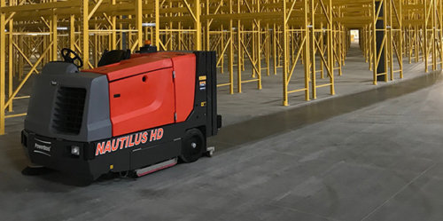 PowerBoss Nautilus HD Rider Floor Scrubber Sweeper - Bortek Industries