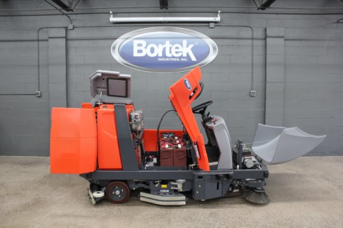 PowerBoss Admiral 48 Sweeper Scrubber- Copyright Bortek Industries Inc