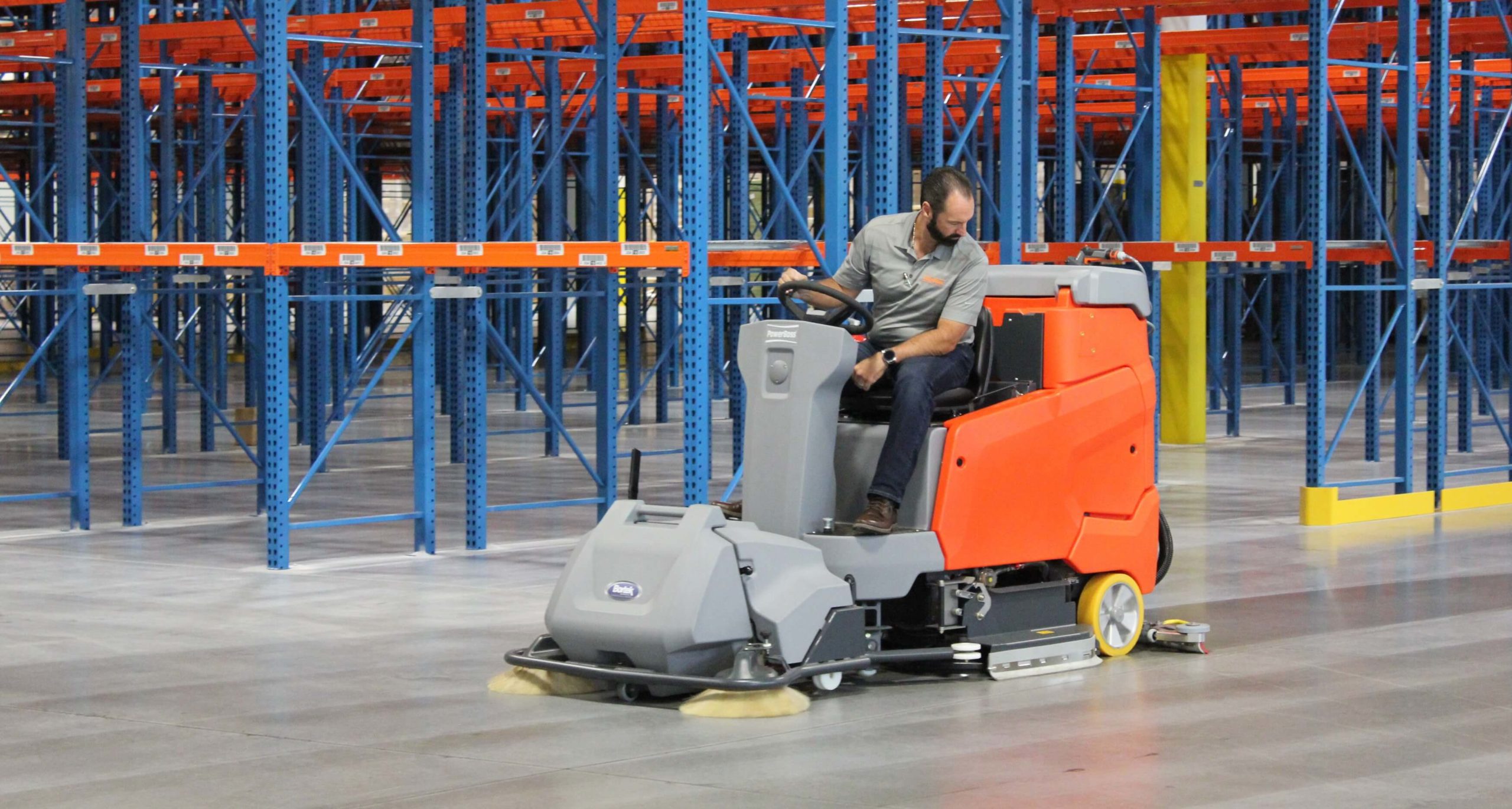 PowerBoss Scrubmaster Ride-On Scrubber