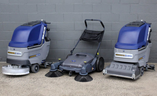 Hammerhead 500SS, 900MS, and 500RSX scrubbers and sweepers