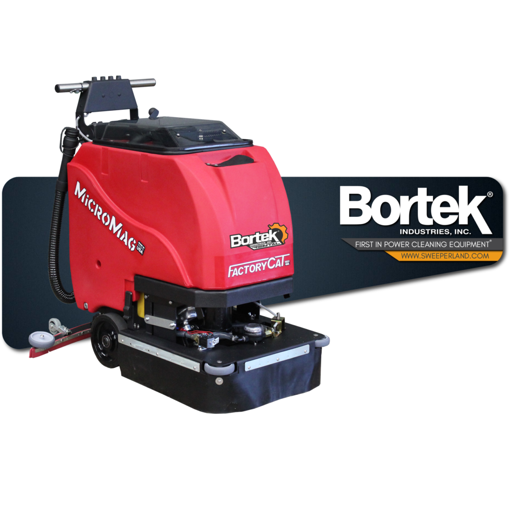 Factory Cat MicroMag Floor Scrubber Bortek Industries, Inc.