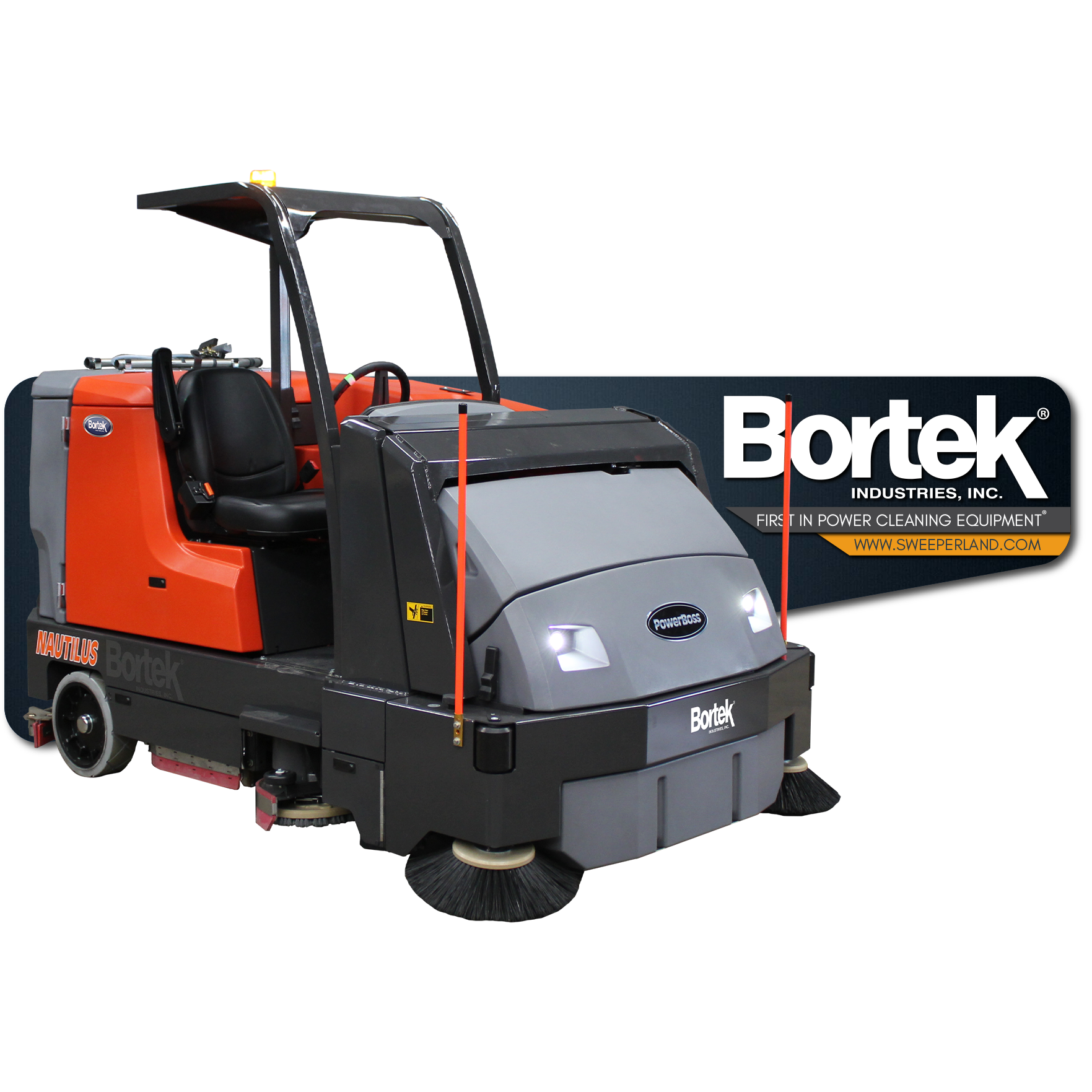 PowerBoss Nautilus Scrubber/Sweeper - Bortek Industries, Inc.