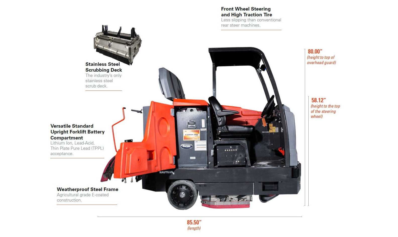 PowerBoss Nautilus E Battery Scrubber/Sweeper Overview
