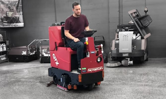 Buy used industrial floor scrubbers from Bortek