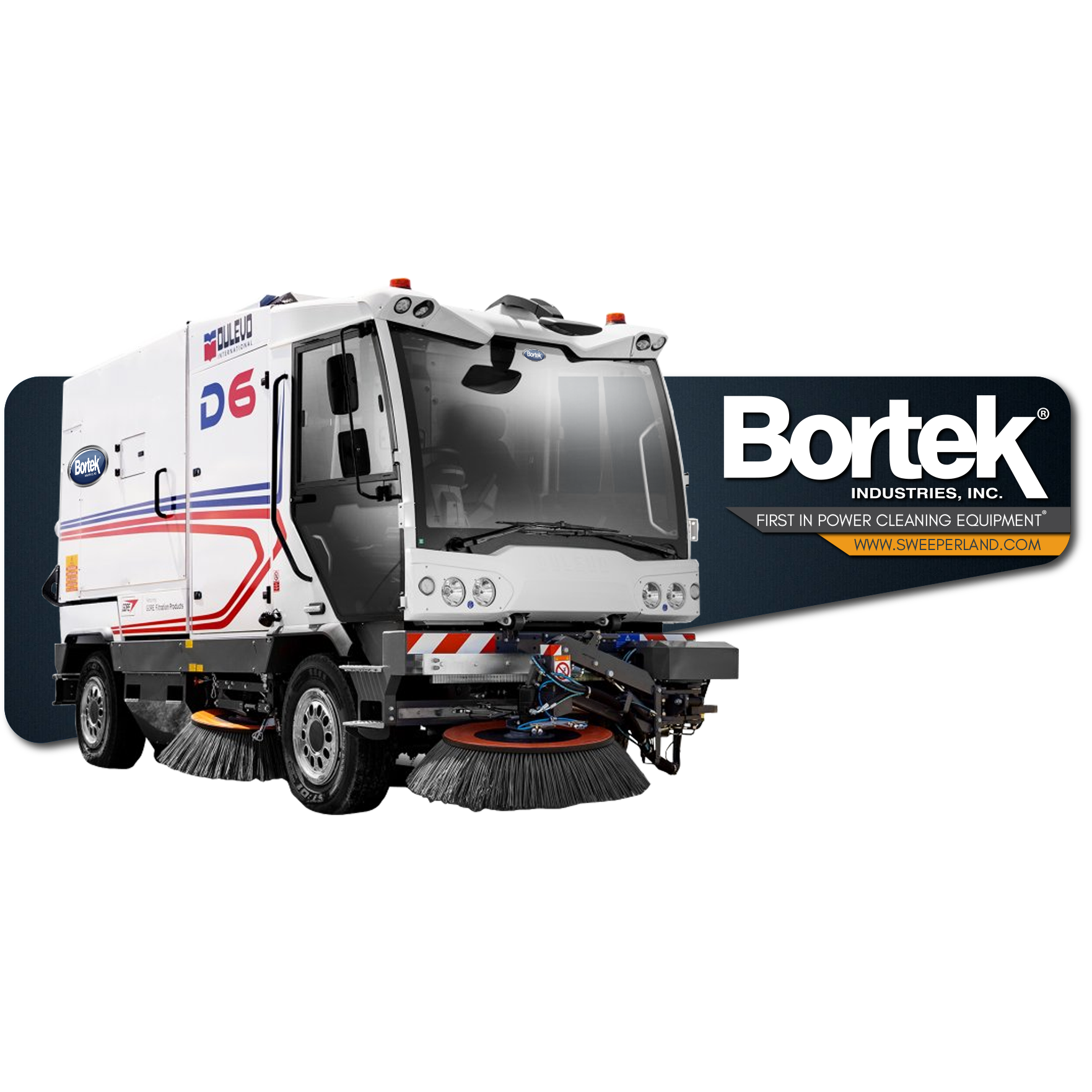 Dulevo D6 Street & Parking Lot Sweeper Bortek Industries, Inc.