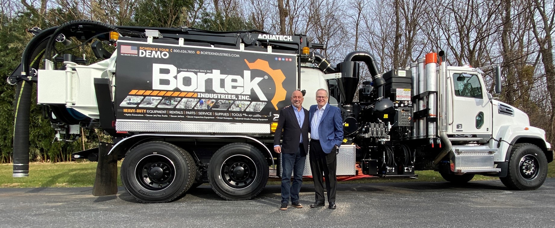 Bortek Partners with RLL Indy Racing- Jeff Boarman Bobby Rahal- Aquatech B10 Hydro Excavator Vac Trucks