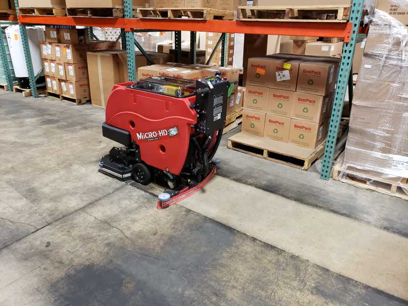 Industrial floor scrubbers