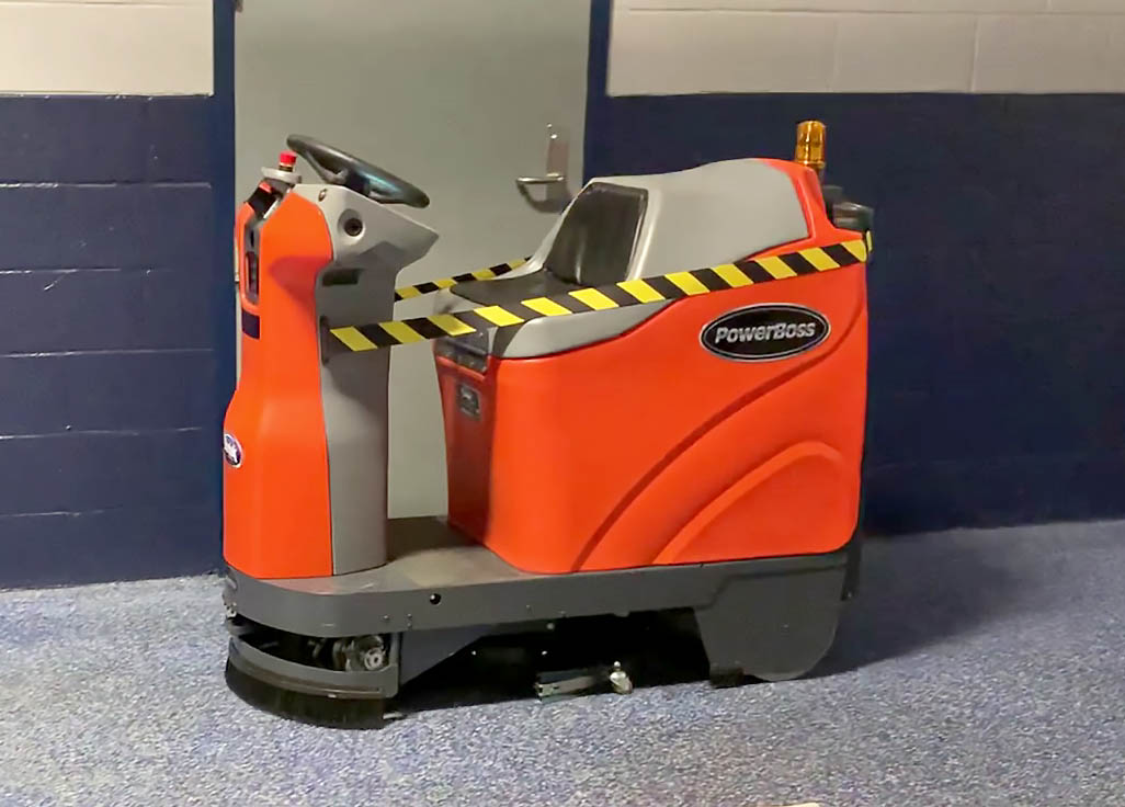 PowerBoss ScrubMaster AMR autonomous floor scrubber