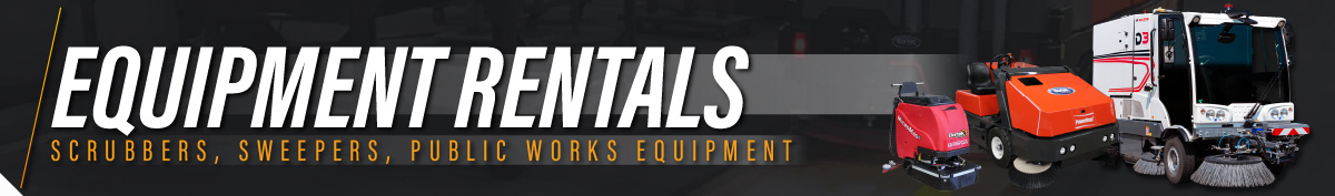 Equipment Rentals - Scrubbers, Sweepers, Public Works Equipment