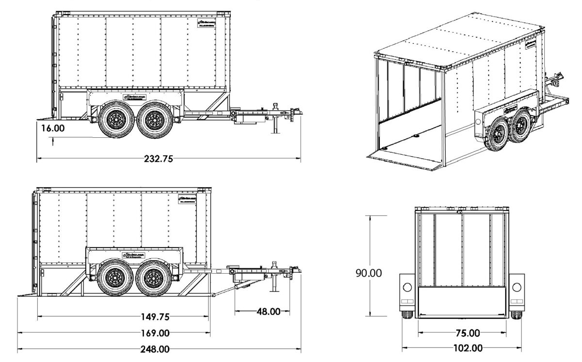 Air-Tow E-14 Enclosed Trailer - Image 4